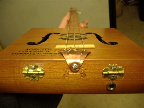 how to build an electric cigar box guitar|make acoustic cigar box guitar.